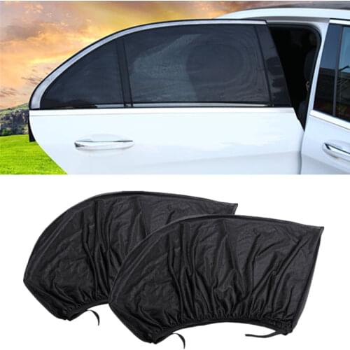 2PCs Car Styling Accessories Sun Shade Auto UV Protect Curtain Side Window Sunshade Mesh Sun Visor Protection Window Films