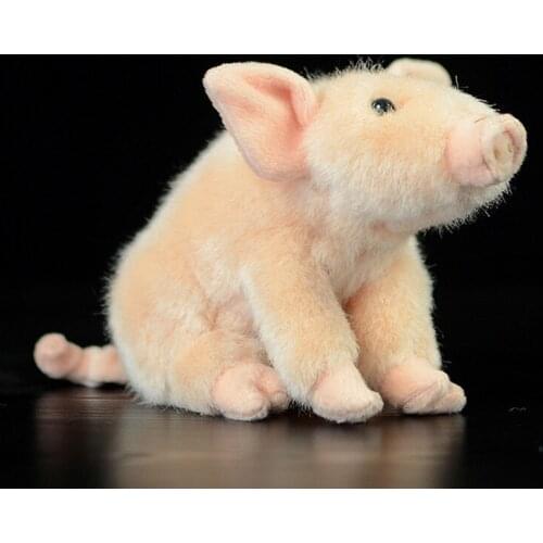 20cm Cute Small Pig Lifelike Simulation Pink Sus Doll Lovely Kawaii Animal Nature Soft Stuffed Plush Toy Kids Gift Collection