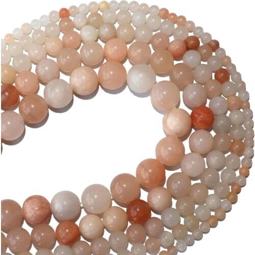 Free Shipping Natural Stone Pink Aventurine Stone Round Beads 4 6 8 10 12 MM Pick Size For Jewelry Making Diy Bracelet Necklace