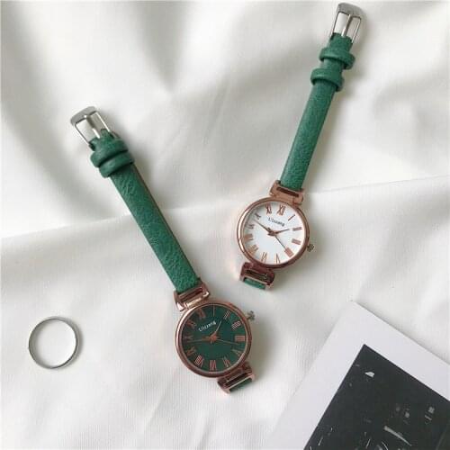 Belt watch students Korean simple temperament small fresh Joker dial