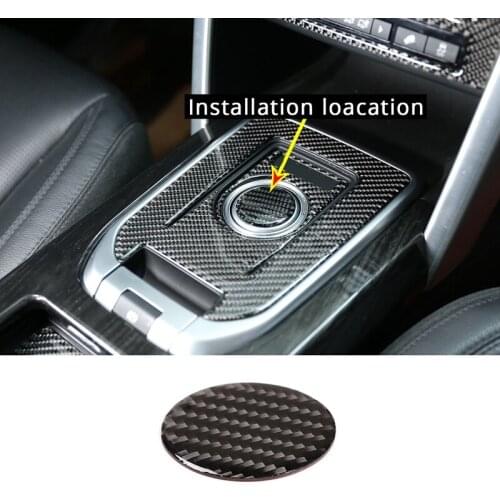 For Land Rover Discovery Sport 2015-2019 Carbon Fiber Gear Shift Knob Cover Trim Car Interior Accessories