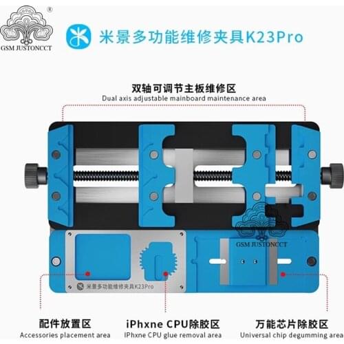 Mijing K23 Pro Universal PCB Holder Double Shaft Jig Fixture for iPhone Samsung Phone PCB IC Chip Motherboard Soldering Tools