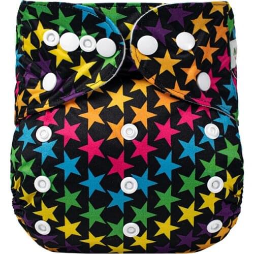 2021 New Reusable Diapers Baby Waterproof Panties for Drawing Cover Reusable Washable Baby Nappies Change Diaper Inserts