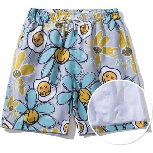 2021 new summer print men beach shorts men sexy swimwear breathable swim briefs beachwear men bikini surf swimsuit sports shorts