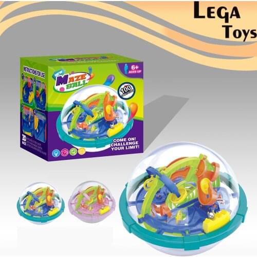 New Magic Puzzle Maze Ball with 100 Obstacles Educational Magic Intellect Ball Puzzle Game IQ Balance Balls Educational toys