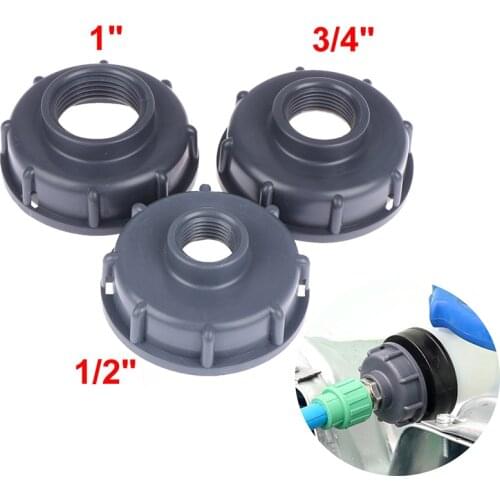 New Durable IBC Tank fittings S60X6 Coarse Threaded Cap 60mm Female thread to 1/2",3/4",1" Adaptor Connector