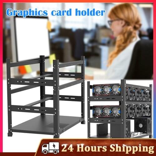 Open Mining Rig Frame for 12 GPU Mining Case Rack Motherboard Bracket ETH ETC ZEC BCH Ether Accessory Tool 3 Layers crypto miner