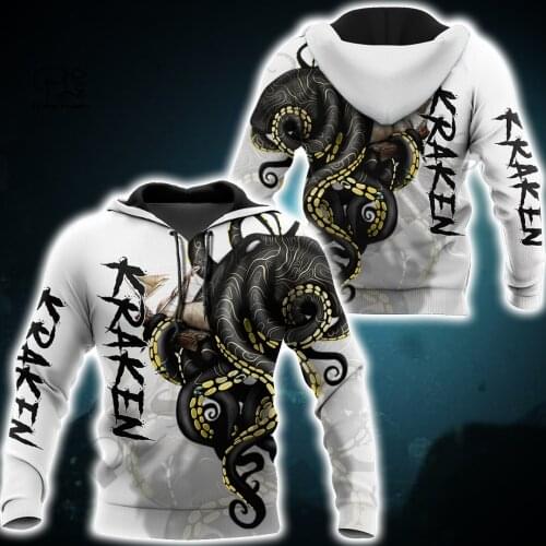 PLstar Cosmos 3DPrint Newest Sea Octopus Ocean Art Funny Premium Unique Harajuku Streetwear Unisex Hoodie/SweatshirtZip Style-12
