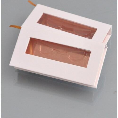 Wholesale Eyelashes Package Eyelash Packaging Box Lash Boxes Faux Cils False 25mm Mink Lashes white Case Tray Makeup Bulk Vendor