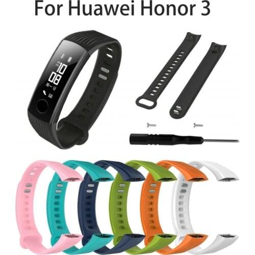 Bracelet For Huawei Honor 3 Silicone Bracelet Sport Watch Replacement Wrist Band For Huawei Honor 3 Smart Watch Smart Band Strap