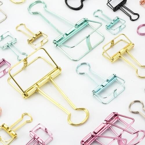 Paper Clips Clips De Papel Binder Hollow Clips Photo Holder Office Accessories Wonder Clips Cute Gift Bureau Accessoires Small