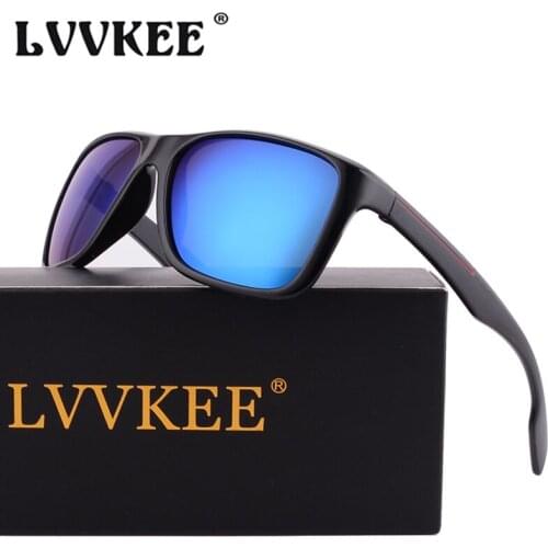 2021 Made in China LVVKEE Brand New Fashion HD Polarized Men Sunglasses Men/Women Square Vintage Sun Glasses UV400 Oculos de sol
