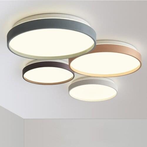 Nordic Minimalist Loft Circle Bedroom Led Ceiling Lamp Modern Acrylic Bathroom Balcony Aisle Porch Decoration Ceiling Light