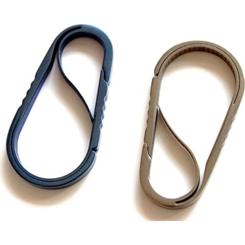 TC4 Titanium Alloy EDC Anti-lost Key Chain Hook Hanging Keychain Tools Outdoor Camping Carabiner Keyring Hang Waist Car Key Ring