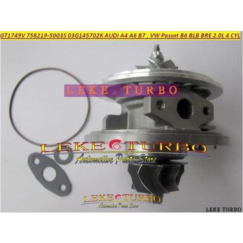 Turbo Cartridge CHRA GT1749V 758219-5003S 758219 03G145702K 03G145702F For AUDI A4 A6 For Volkswagen VW Passat B6 BLB BRE 2.0L