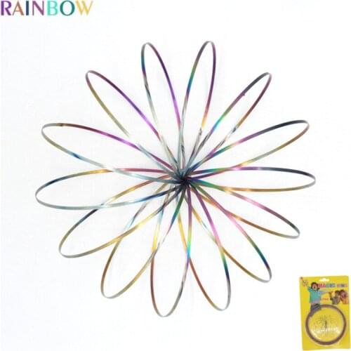 ZK20 Magic Bracelet Decompression Toy Popit Fidget Toys Stress Relieve Stainless Steel Parent-Child Game FLOW Ring Gift Toys