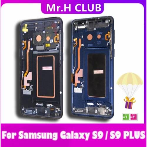 Original Quality For SAMSUNG Galaxy S9 G960 G960F LCD S9 Plus G965 G965F Display Touch Screen Assembly With Frame NO Dead Pixels