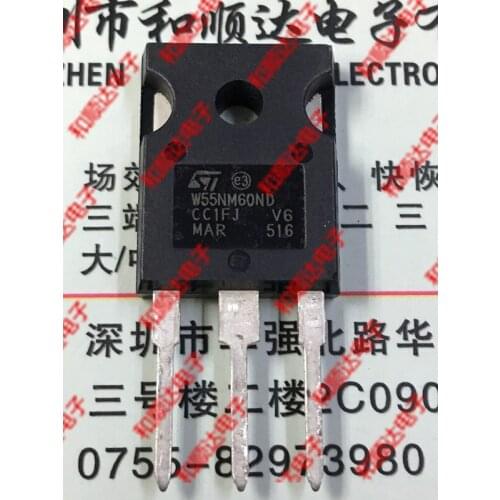10pcs/lot W55NM60ND STW55NM60ND New stock TO-247 600V 51A