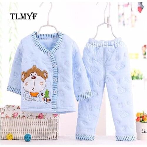 2pcs/set)Newborn Baby 0-6M Clothing Set Baby Boy/Girl Clothes 100% Cotton winter Monkey Cartoon Underwear,Free Shipping OT020