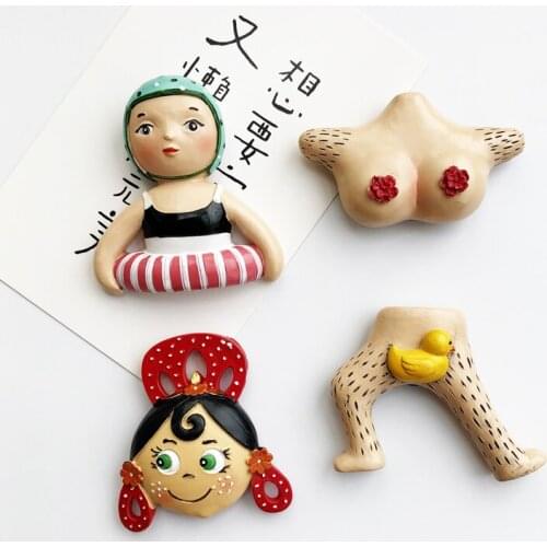 3D stereo Resin fridge magnet Spanish tourist souvenirs fun refrigerator paste funny home kitchen decoration magnetic paste