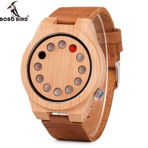 BOBO BIRD Luxury Quartz Mens Watches Casual Bamboo Wood Wristwatches Quartz-Watch Relogio Masculino C-D08 DROP SHIPPING