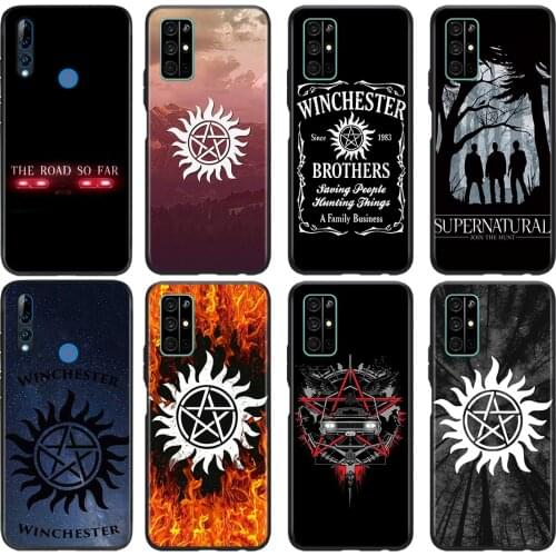 TV Supernatural Logo Silicone Cover For Huawei Honor 30i 30S 30 20S 20 V20 10i 10X 10 9A 9S 9C 9X Pro Lite Phone Case