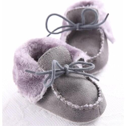 Baby Shoes Warm Winter Boots Soft Fur Toddler Infant Crib 3 Sizes 1-18 months