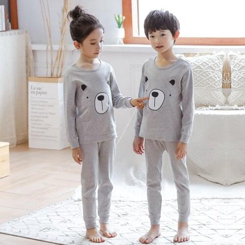 Kids Boys Sleepwear baby girl spring cotton sets Children Homewear Pajamas for Boy Pyjamas Kids Nightwear 2-13Y teenage clothes