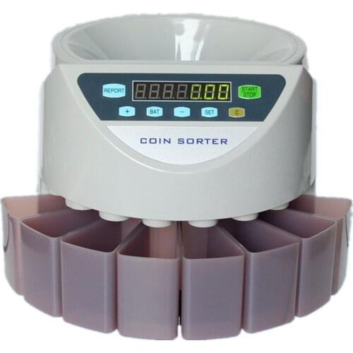 Electronic coin sorter coin counting machine for Euro, GBP, Japanese Yen, Israeli Philippine Dollar