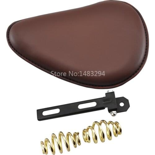 Brown Motor Solo Driver Seat Saddle Base Spring Bracket For Harley Chopper Bobber Classic Motorcycles