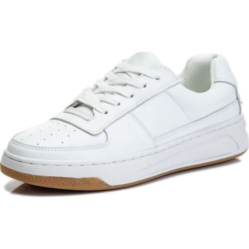 New Platform Woman Casual Flats Sneakers Skateboarding All White Lace Up Ladies Breathable Comfortable Walking Shoes PW036