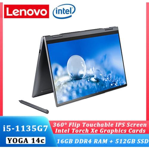 Lenovo Yoga 14c 2021 laptop i5-1135G7 16GB RAM 512GB/1TB SSD ThunderBolt 4.0 WiFi 6 Touch Screen Windows 10 Ultraslim computer