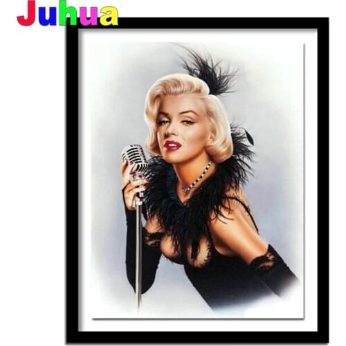 Marilyn Monroe 5d diy diamond painting mosaic cross stitch full drill diamond embroidery gift home decor drop shipping