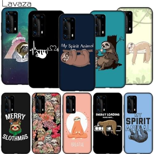 Lavaza K55 Grey Sloths Soft Case for Honor Note 6A 7A 7C 7X 8 8A 8C 8X 9 9X 10 20S 30 9A 10X Y6P Lite Pro