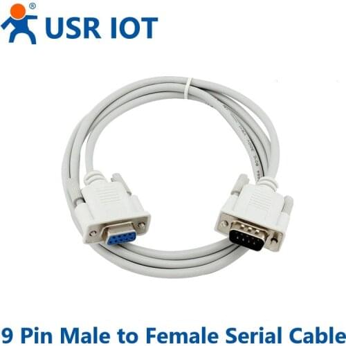 RS232 Male to Female Serial Cable COM Port Data Cable 9 Pin to Hole 1.5M
