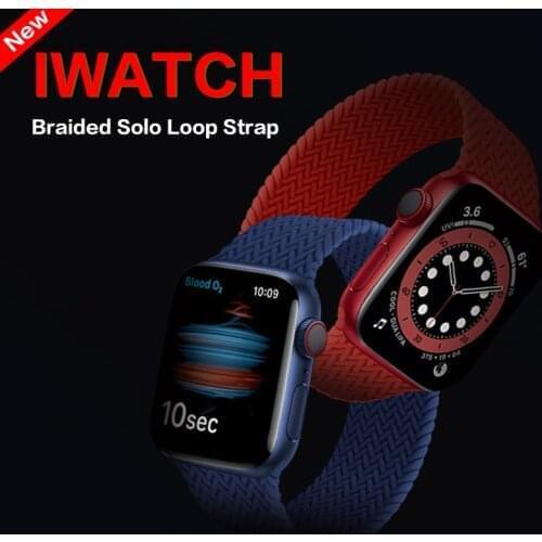 Newest Braided Solo Loop watch band For Apple Watch 1 2 34 5 6 iwatch 38mm 42mm 40mm 44mm Solicone watchbands strap