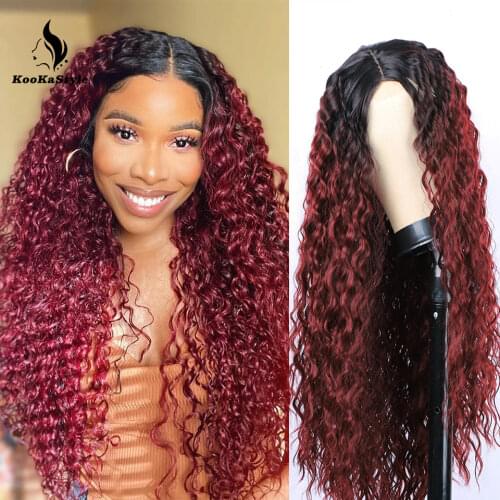 Synthetic Wigs Afro Kinky Curly Wigs for Black Women Long Deep Wave Wigs Hair Heat Resistant Half Hand Tied Cosplaly Wigs Party