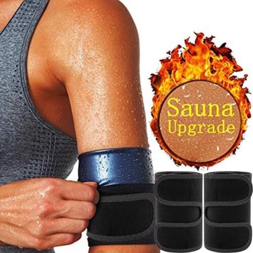 Arm Trimmers Women Weight Loss Sauna Arm Shaper Bands Sweat Arm Slimmer Pair Wrap Sleeves for Flabby Arms