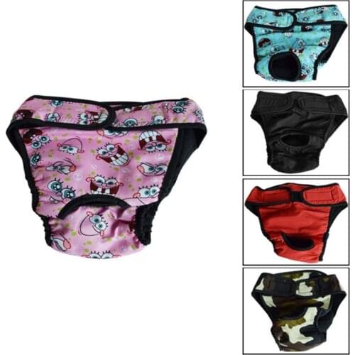 Dog Physiological Pants Diaper Sanitary Washable Female DogPanties Shorts Underwear Briefs For Dogs Sanitary Panties XS-XXL