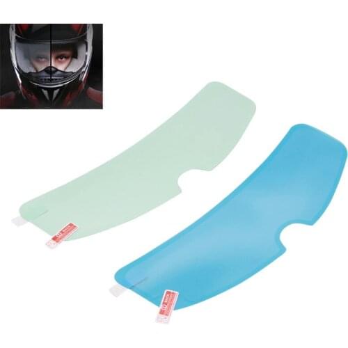 Universal Motorcycle Helmets Anti-fog Patch Visor Lens Helmet Lens Protective Film for Against UV Rain Motorcycle Accessories