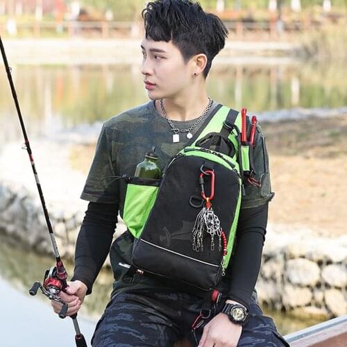 Fishing Bag Outdoor Military Rucksacks Waterproof Tactical Backpack Sports Camping Hiking Trekking Chest Bags X366G