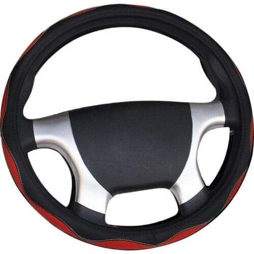 Truck Bus Auto Car Steering Wheel Cover Diameters for 36 38 40 42 45 47 50CM 7 Sizes to Choose Sport Style Wrap Protecter