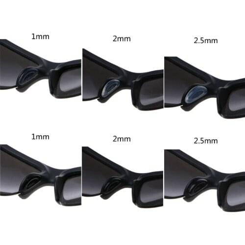 10Pairs Adhesive Eyeglasses Nose Pads D Shape Anti-Slip Soft Silicone Nose Pads