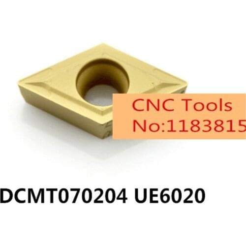10pcs DCMT 070204 DCMT070204 UE6020 UE6110 Carbide Inserts Turning Tool Holder Boring Bar Lathe Cutter Tools Holder
