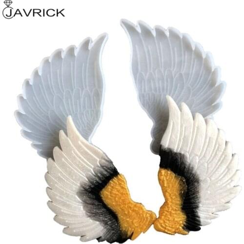 2Pcs Wing Coaster Resin Mold Puzzle Teacup Bowl Mat Trays Silicone Mold for Resin Epoxy WingPendant Mold Art Craft Tools