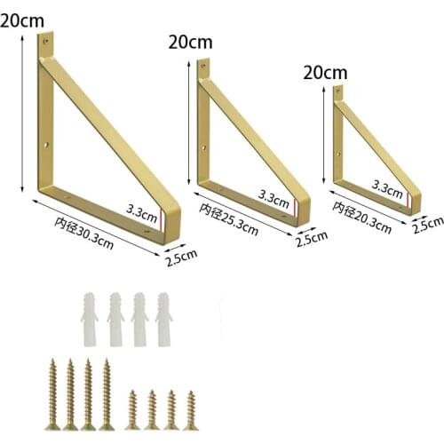 2Pcs Floating Shelf Support Triangle Bracket Decoration Partition Brackets Creative Tripod Wall Bookshelf Fixed Support Frame
