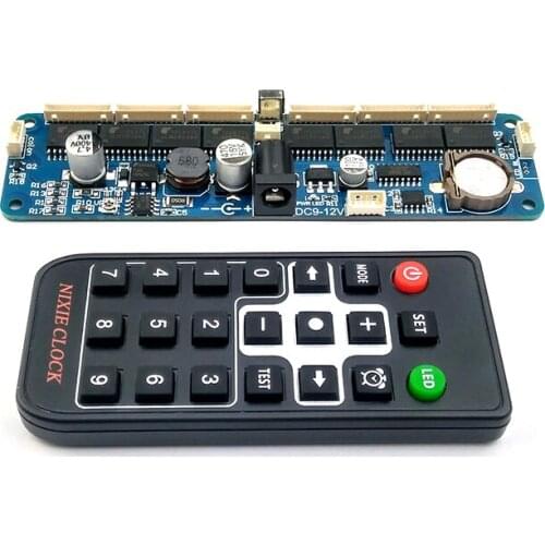 6-bit glow tube clock core board control board with remote control can be use in12 in14 in18 qs30-1