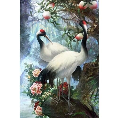 CNIM Hot Diamond Painting Cross Stitch Animal 5D Diamond Embroidery Sale Flower And Tree Diy Full Round Diamond Needlework