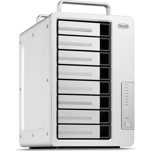 TerraMaster D8 Thunderbolt 3 (D8-331) Professional-Grade 8-Bay Thunderbolt3 Hardware RAID Enclosure Support RAID 0/1/5/6/10/50 E