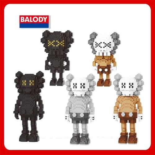 Balody 16237-16244 Brick Toys Famous American Graffiti Art Building Micro Mini 3D Blocks Toys For Kids